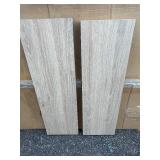 2 Floating Shelves 1” x 12” x 2.5’ Light Brown, see images comes as pictured, no brackets 2 Floating Shelves 1” x 12” x 2.5’ Light Brown, see images comes as pictured, no brackets
