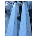 2 Garage Door Seals White 8’ 2 Garage Door Seals White 8’