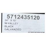 Amerimax 24” x 10’ W-Valley Black Galvanized Sheeting - Huge Piece Amerimax 24” x 10’ W-Valley Black Galvanized Sheeting - Huge Piece