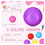 Honoson 500 Pcs Vending Machine Capsules 1.1 Gumball Machine Capsule Small Empty Toy Capsules Clear Colored Plastic Gumball Machine Containers for Toy Candy Party Favors(Vibrant Colors,Round)