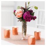 Blush Bud Vases (Set of 12 Plastic vases) Wedding AMD Home Decor