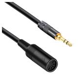 gotor 5 pin din MIDI Female to 3.5mm Male Breakout Cable Midi Female to TRS 3.5mm for Akai,Korg, Line6,LittleBits Male MPC Studio,Touch,MPX8,Electribe 2,SQ-1