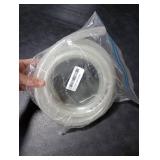 1/2 ID x 3/4 OD - 10 Ft High Pressure Braided Clear PVC Vinyl Tubing Flexible Vinyl Tube, Heavy Duty Reinforced Vinyl Hose Tubing