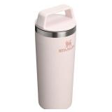 STANLEY Cafe To Go Travel Mug 16 oz | Leakproof Two-Part Drink Through Lid | Tumbler Cup for Coffee, Tea and Drinks | Insulated Stainless Steel Coffee Mug | BPA-Free | Rose Quartz
