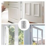 Stainless Steel 3 Inch Folding Hinges for Furniture Door Window Case Lid and Wooden Box Chest, Pack of 4
