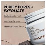 innisfree Super Volcanic Clay Mask, Premium Korean Skincare with AHA and Natural Clusters for Deep Pore Detox, Gentle Exfoliation, Oil Control