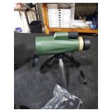 Monocular Telescope 80x100 High Power with Smartphone Adapter Tripod,Larger Vision Monoculars for Adults with BAK4 Prism & FMC Lens, Suitable for Bird Watching Hunting Hiking Camping Wildlife-Green