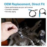 WMPHE 4 Pcs ABS Wheel Speed Sensors Compatible with BMW 525i 528i 530i 540i M5, Front and Rear abs Sensors, Replacement for 34526756375, 34526756376