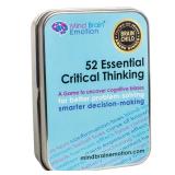 52 Essential Critical Thinking: Smart Flash Cards to Uncover Implicit Biases, Detect Cognitive Biases in Social Media, AI, Writing, Speech, Debate, for Teens & Adults - by Harvard Educator