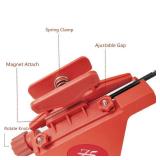 Zhan Yi Fletching Tool Jig with Right Straight and Helix Clamps for DIY Archery Arrows Feathers Vanes (Red)