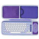 Lebakort Storage Case Compatible with Logitech POP ICON Combo Keyboard and Mouse Combo (Lilac Case)