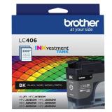 Brother Genuine LC406BK Standard Yield Black INKvestment Tank Ink Cartridge