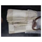 MIULEE Pack of 2 Farmhouse Buffalo Check Plaids Polyester Linen Soft Solid Cream White and White Decorative Throw Pillow Covers Home Decor Outdoor Cushion Case for Sofa Bedroom 26 x 26 Inch