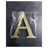 uxcell 3D Alphabet Mirror Wall Stickers, 4 Acrylic Alphabet Wall Decal Self-Adhesive House Letter Number Home Decor Art Letter Sign for Living Room, Bedroom Decor(Letter A)
