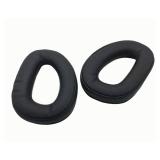 LINHUIPAD Replacement Earpads Compatible with Sennheiser GSP 300, 301, 302, 303, 350 & 370 Gaming Headphones - Black PU Leather Ear Cushions