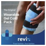 REVIX Ice Pack for Knee Pain Relief, Reusable Gel Ice Wrap for Leg Injuries, Swelling, Knee Replacement Surgery, Cold Compress Therapy for Arthritis, Meniscus Tear and ACL Blue