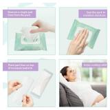 Mama & Wish Witch Hazel Pad Liners for Postpartum Care (24 Count) | Full-Length Cooling Perineal Pads Liner | Postpartum Essentials | Ice Pads Postpartum Liner - Witch Hazel Pads for Postpartum Care
