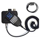 Anysecu WP-9900 Mini Mobile Radio 25W 200 Channels UHF VHF Dual Band Car Base Radio with Programming Cable