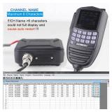 Anysecu WP-9900 Mini Mobile Radio 25W 200 Channels UHF VHF Dual Band Car Base Radio with Programming Cable