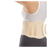 Super Thin Back Brace for Lower Back Pain Women Men, Lumbar Support Waist Support Brace for Women Lower Back Pain Relief Products, Hip Belt Waist Belt Sciatic Nerve Brace for Women Men (Beige, Medium)