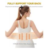 Super Thin Back Brace for Lower Back Pain Women Men, Lumbar Support Waist Support Brace for Women Lower Back Pain Relief Products, Hip Belt Waist Belt Sciatic Nerve Brace for Women Men (Beige, Medium)