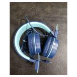 Cowyawn USB Type C Kids Headphones for School, Wired Toddler Headphones, 94dB Volume Limited, HD Stereo Sound, Foldable Lightweight On-Ear Wired Headphones for Kids/Children/Teens/Boys (Dark Blue)