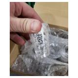 FillTouch 50 Sets Birthday Party Favors for Guests Bulk, 1.4 oz Cheers to 40/45/50/55/60/65 Years Plastic Personalized Glasses Cups with Thank You Cards Gift Bag for Birthday Wedding (Black 60 Years)