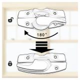 Window Lock for Andersen Sash Lock and Keeper,Window Latches,Window Sash Locks in Stone Color 1968 to Present(Including Fasteners)
