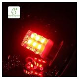 Makergroup 1076 1142 1004 90 Red Color LED Light Bulbs, BA15D Double Contact Bayonet Base for Marine Navigation Anchor Stern Lights RV Camper Trailer Motorhome 10-40VDC 2-Pack