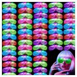 OLUPP 84 PCS LED Glasses, 5 Colors Light Up Glasses with 3 Light Modes, Glow in The Dark Party Supplies, Glow Glasses for Rave Party,Wedding, Birthday, Concert, New Year, Carnival