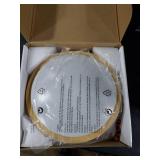 Modern Dimmable Wood Flush Mount Ceiling Light, 3500K-6500K 3CCT Round Close to Ceiling Lighting Fixtures, Minimalist LED Ceiling Lamp for Bedroom, Kitchen, Hallway, Laundry Room-8in