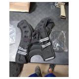 ZELUS Weighted Vest, 6lb/8lb/12lb/16lb/20lb/25lb/30lb Weight Vest with Reflective Stripe for Workout, Strength Training, Running, Fitness, Muscle Building, Weight Loss, Weightlifting, Black(12 lb)