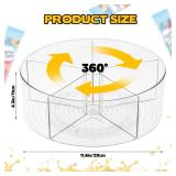 CODOHI Drink Packet Organizer, Turntable Water Packet Organizer, Mix Drink Station Organizer, Pantry Organization Storage Bins for Kitchen Fridge Countertop Cabinet, 5 Parts for Snacks Packets Spices
