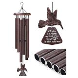 Sympathy Wind Chimes with Hummingbird Wind Spinner, Memorial Wind Chimes for Loss of Loved One Prime, Bereavement/Sympathy/Memorial Gift for Loss of Mother Father Husband Condolence Remembrance