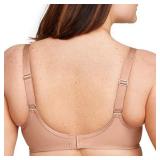 Full Figure Plus Size Lace Comfort Wonderwire Bra Underwire #9855 Cappuccino 38C