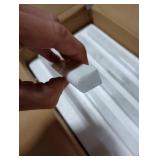 Jusmioke 15 Pack 0.5X12 Carrara White Marble Pencil Liner Tile, Polished Marble Tile Edge Trim for Kitchen Backsplash, Bathroom and Shower Walls (Carrara White (0.5
