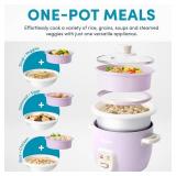 AROMA CoreCoat Rice Cooker with Pop-Up Food Steaming Basket (4 Cups Cooked, 2 Cups Uncooked)