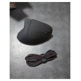 Ergonomic Mouse, LEKVEY Vertical Wireless Mouse - Rechargeable 2.4G Optical Vertical Mice : 3 Adjustable DPI 800/1200/1600 Levels 6 Buttons, for Laptop, Mac, PC, Computer, Desktop, Notebook etc, Black