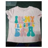 in My Preschool Ear Shirt Toddler Girls First Day of School Shirt Back to School Gift Tee Short Sleeve Tops 3 4T Pink