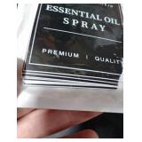 24 PCS Black Waterproof Labels for Bottles, Shampoo and Conditioner Dispenser Label Stickers, Bathroom Hand Soap Label Stickers,Removable Cleaning Labels for Glass/Plastic Spray Bottle