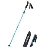A ALAFEN Lightweight Collapsible Trekking Pole - 7075 Aluminum Adjustable Walking Stick for Hiking & Travel, Foldable Quick-Lock Design, Single Pole for Adults & Seniors