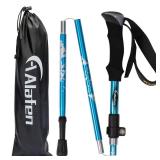 A ALAFEN Lightweight Collapsible Trekking Pole - 7075 Aluminum Adjustable Walking Stick for Hiking & Travel, Foldable Quick-Lock Design, Single Pole for Adults & Seniors