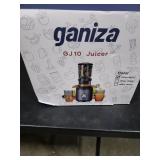 Ganiza Juicer Machines, Slow Masticating Juicers with Large Feed Chute for Whole Fruits & Vegetables, Cold Press Juicer with 3 Replace Filters for Batch Juicing, Easy to Clean, BPA Free(Silver)