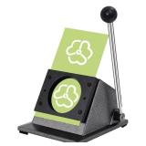 Saladulce 1 Button Paper Cutter Graphic Punch Die Cutter for 1inch Buttons, 1.377 Circle Cutter Punch for Scrap Paper Films Cardboard