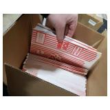 Dualshine 200 Pack Popcorn Boxes,1.25 oz Paper Popcorn Containers,Red and White Striped Close-Top Cardboard Pop Corners Bags Individual Servings for Theater Night Movie,Party,Christmas