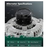 SCITOO New Alternator 100Amp 1.8L Replacement for Pontiac for Vibe 2009-2010,for Toyota for Corolla 2009-2013,for Toyota for Matrix 2009-2010 11385 11386 11577