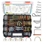 202PCS Hitch Pins Clip Pins, Linch and PTO Pins for Trailers Tractors Trucks Towing Mowing, Farm Equipment, Snow Plows, Lawnmowers Garage, Heavy Duty Trailers Accessories Tractor Attachments