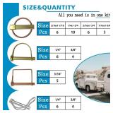 202PCS Hitch Pins Clip Pins, Linch and PTO Pins for Trailers Tractors Trucks Towing Mowing, Farm Equipment, Snow Plows, Lawnmowers Garage, Heavy Duty Trailers Accessories Tractor Attachments