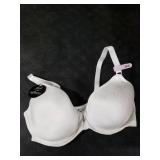 Hanes womens Oh So Light Foam Comfortflex Fit Wirefree Mhg521 Bra, White, Medium US 34D