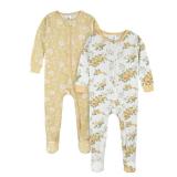 Gerber Baby Girls 4-pack Footed Pajamas And Toddler Sleepers, Roses And Fox, 2T US